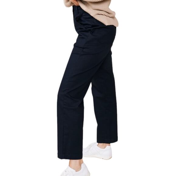 ABLE Ann Twill Straight Leg Pant In Black W-202 Sz 8 - Picture 2 of 11